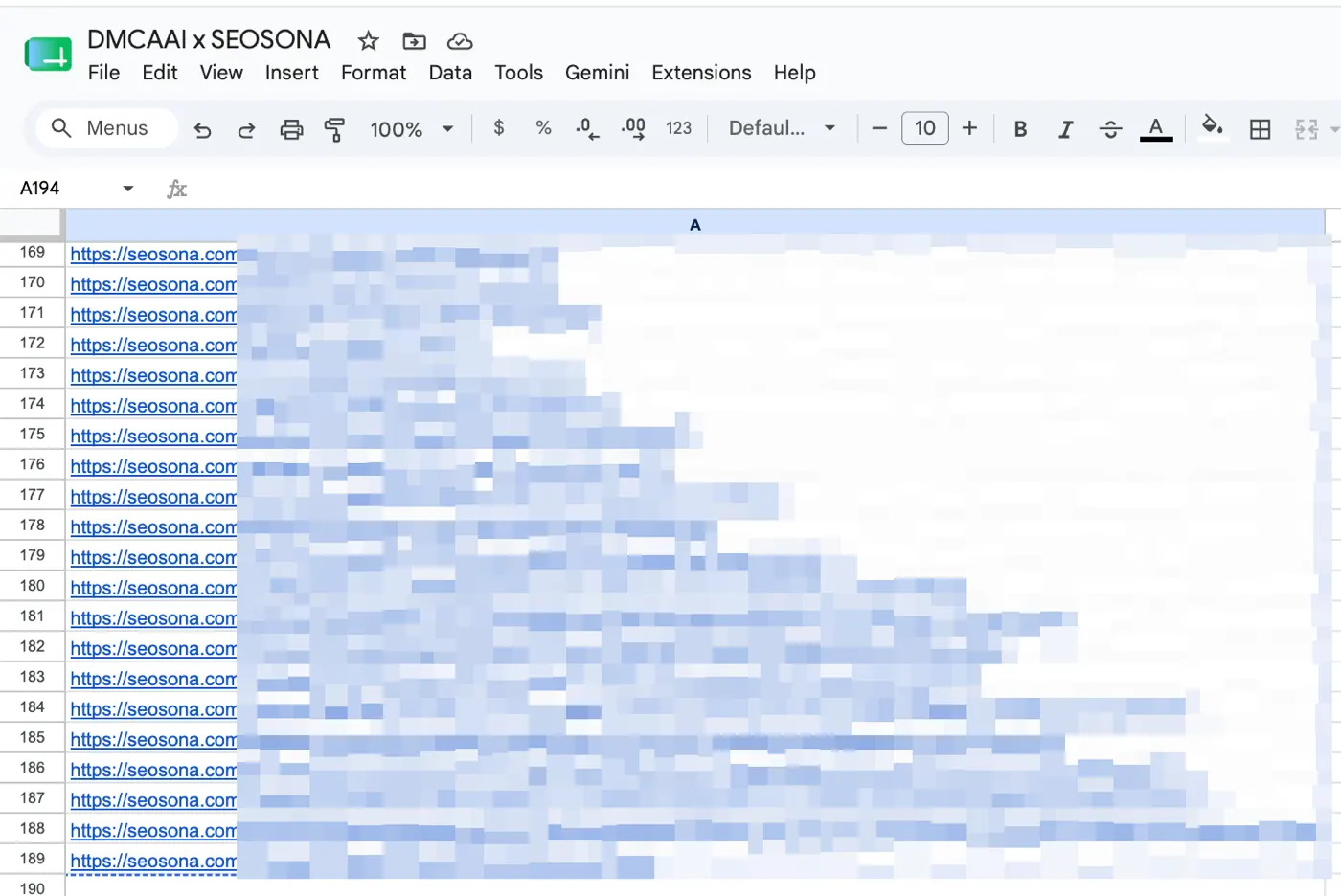 Google Sheet tổng hợp và lọc trùng URL giữa các đơn DMCA